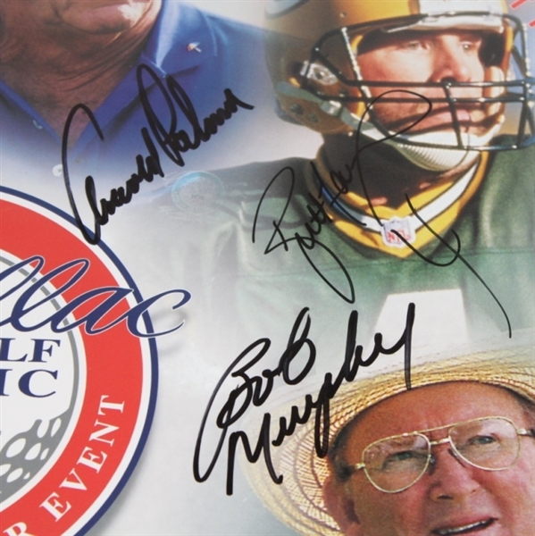 Multi-Signed 1998 Cadillac NFL Golf Classic Poster - Favre, Palmer, & Others JSA ALOA