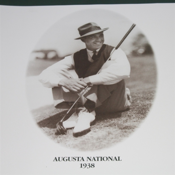 Sam Snead Signed 'Augusta National 1938 to The Greenbrier 1998 Poster JSA ALOA
