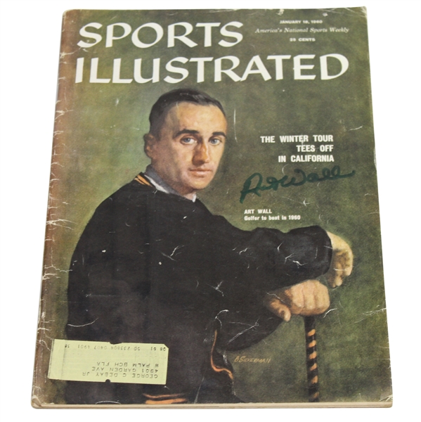 Art Wall Signed Sports Illustrated Magazine 1/18/1960 JSA #P36750