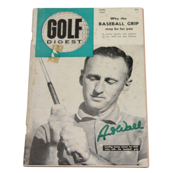 Art Wall Signed Golf Digest Magazine April 1959 JSA #P36761