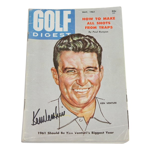 Ken Venturi Signed Golf Digest Magazine May 1961 JSA #P36760
