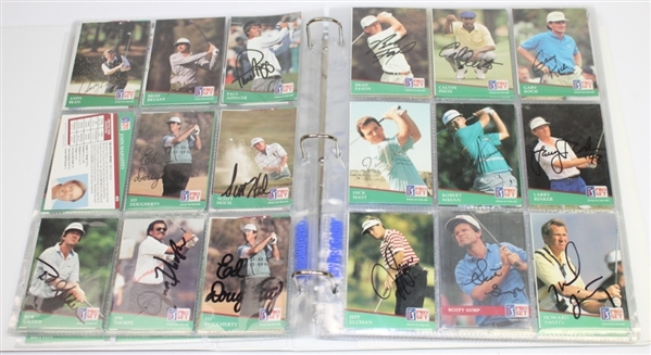 236 Assorted Pro-Set Golf Cards - Signed/Unsigned - Some JSA COA's