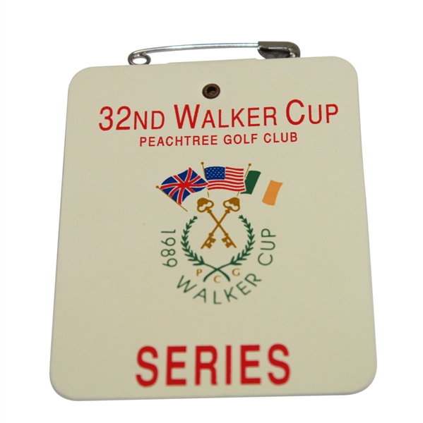 1989 Walker Cup at Peachtree Golf Club Series Badge