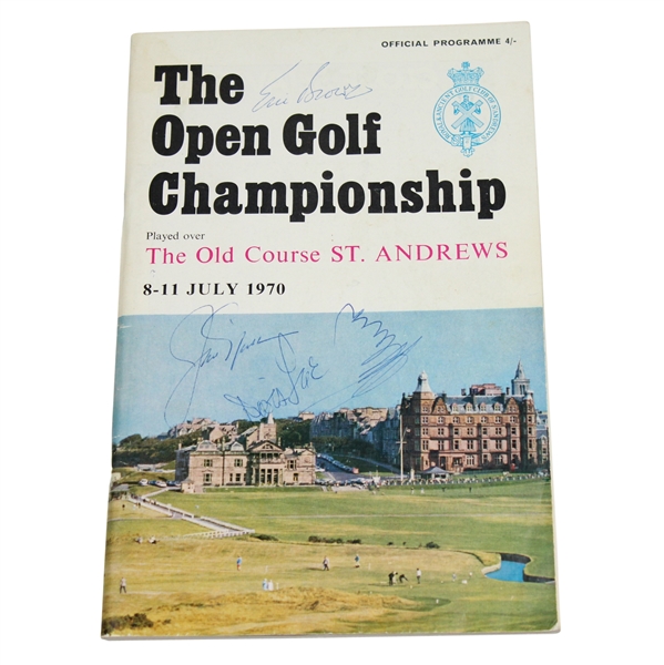 Champ Jack Nicklaus Signed 1970 British Open Program-Also Eric Brown (D-86) Ryder Cup Star/Captain