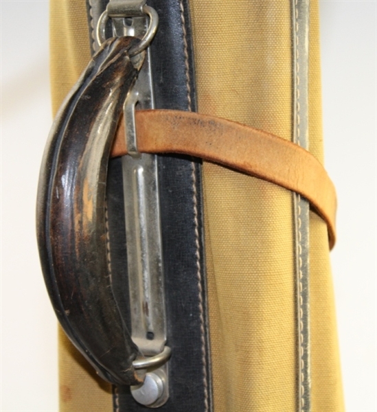 Vintage 1917  Burke Co. (Chicago, Il) Leather and Canvas Golf Bag