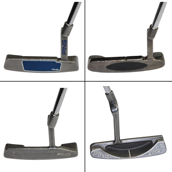 Lot of 4 Putters - PING G2i Anser, 'Professional Warranty Corporation' Putter, PING Anser 5, & PING Zing 5