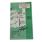 Jack Nicklaus Signed 1986 Masters Spectator Guide JSA COA