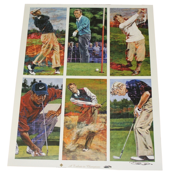 'A Tribute to Champions' Golf Print 
