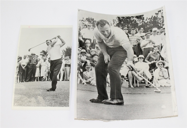 Lot of Ten Arnold Palmer Vintage Wire Photos - Many from Majors