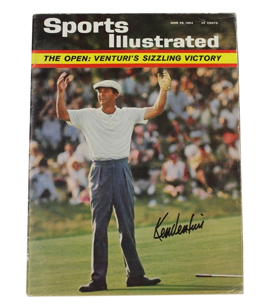 Ken Venturi Signed Sports Illustrated - June 29, 1964 JSA ALOA