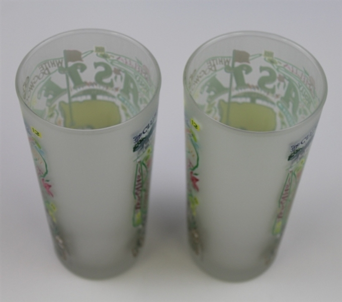 Set of Two Masters Commemorative Catstudio Frosted Glasses