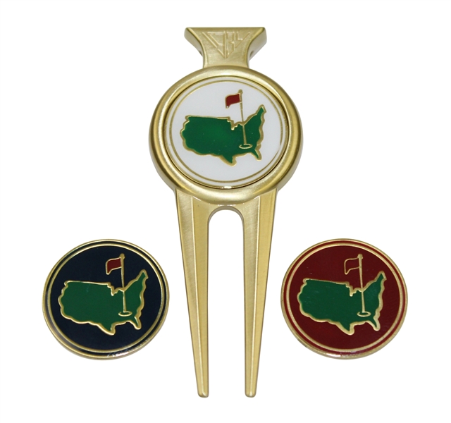 Masters 1934 Vintage Divot Tool Set with Two Ball Markers 