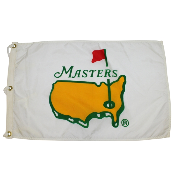Classic Masters Undated White Flag with Yellow Logo Center