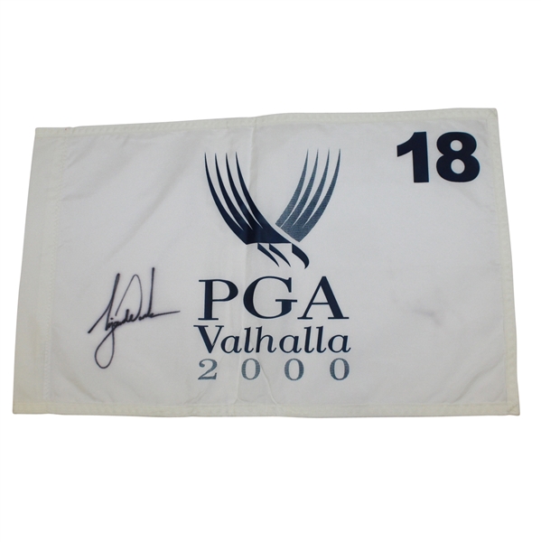 Tiger Woods Signed 2000 PGA Championship at Valhalla Flag JSA ALOA