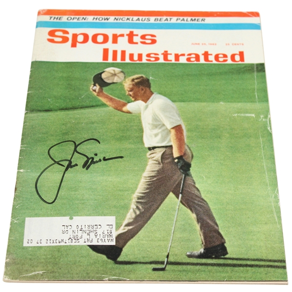 Jack Nicklaus Signed Sports Illustrated - June 25, 1962 JSA #P36779