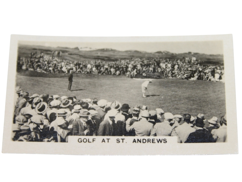 1926 Golf at St. Andrews - Bobby Jones Putting on 16th Green - Golf Card #45