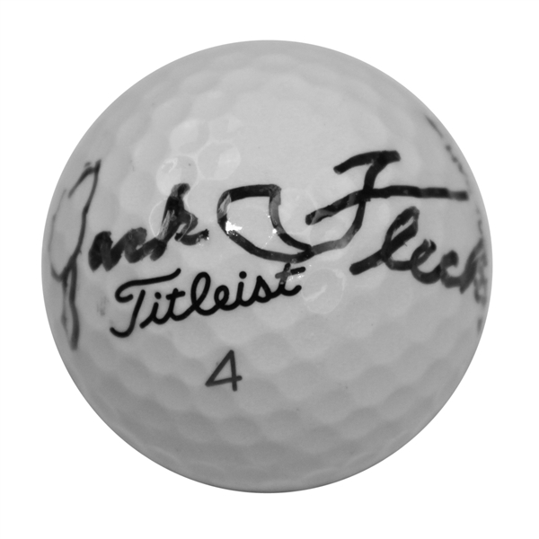 Jack Fleck Signed Golf Ball JSA ALOA