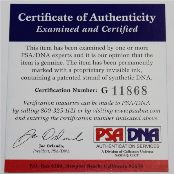 Ben Hogan Signed Augusta National Scorecard PSA/DNA #G11868