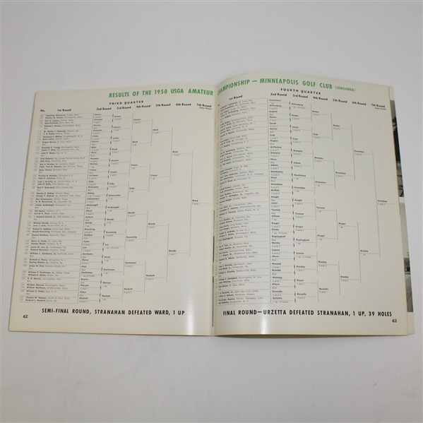 1951 US Amateur Championship at Saucon Valley Program with Canadian-American Match Sheet