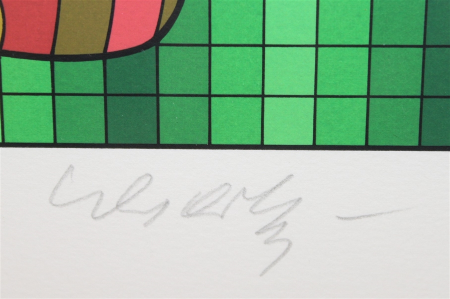 Ltd Ed Victor Vasarely Serigraph 1989 'Golfer' Art Piece #230/300 - Signed
