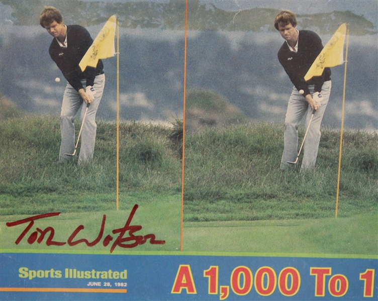 Tom Watson Signed Sports Illustrated 1,000 to 1 Hole Out - Framed JSA ALOA