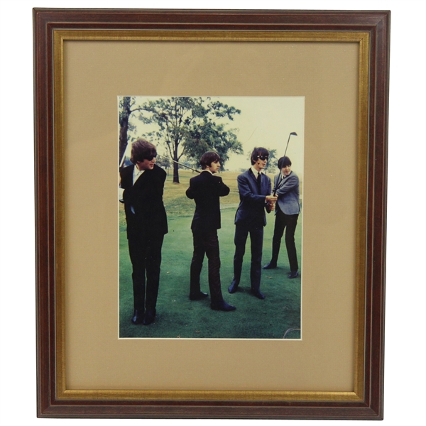 The Beatles Foursome Golfing Photo - Framed