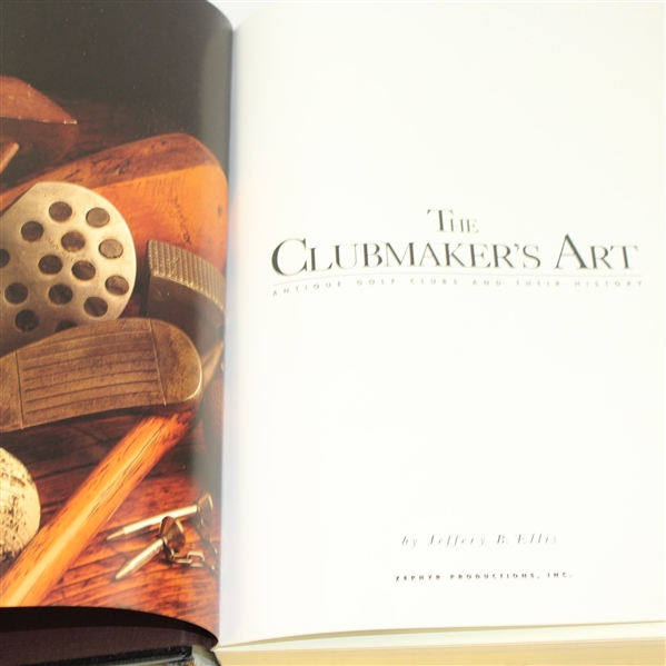 Jeff Ellis' Signed 'The Clubmaker's Art - Antique Golf Clubs & Their History' Ltd Ed #109