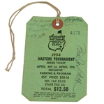 1954 Masters Tournament SERIES Badge #4078 Signed by Billy Joe Patton JSA ALOA