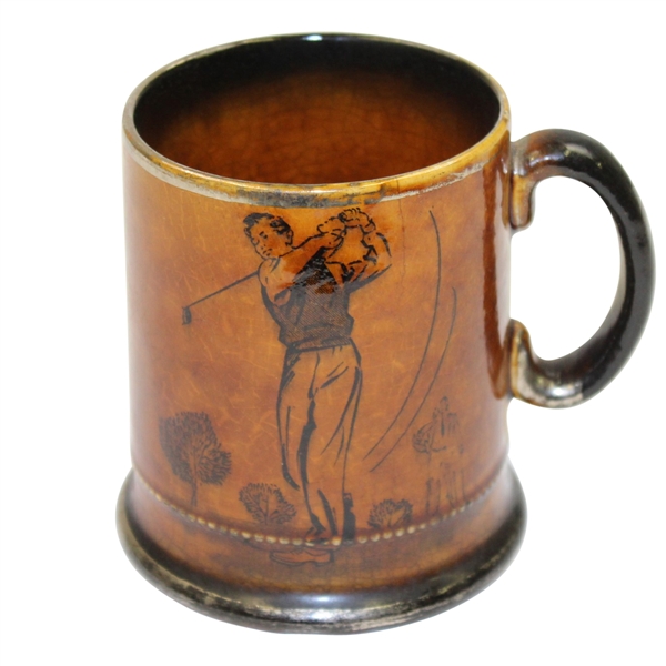 Vintage Royal Bradwell Sports Series Mug with Golfer Scene - England