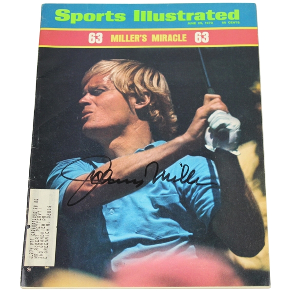 Johnny Miller Signed 1973 Sports Illustrated 'Miracle 63' Magazine JSA ALOA