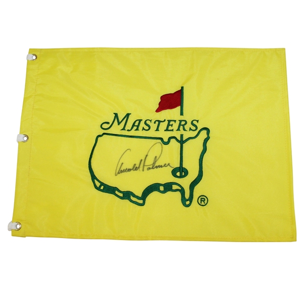 Arnold Palmer Signed Masters Undated Embroidered Flag JSA #Y98529