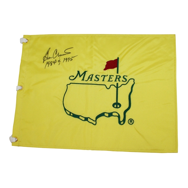 Ben Crenshaw Signed Masters Undated Embroidered Flag with Years Won JSA #Y98531