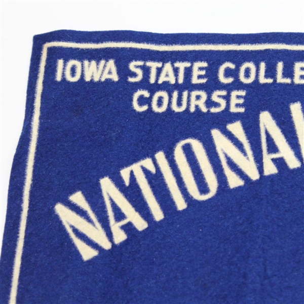 1950 National Junior Amateur Tournament Felt Poster/Pennant with Official Pinback