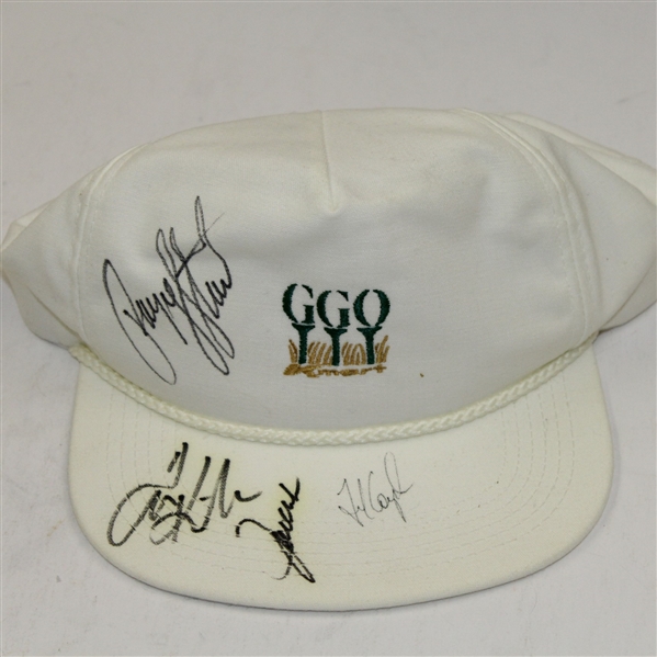 Lot of Three Signed Items - Two Hats and an Ash Tray - Stewart, Pavin, others JSA ALOA
