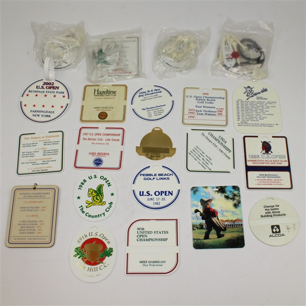 Lot of 21 US Open Championship Commemorative Bag Tags