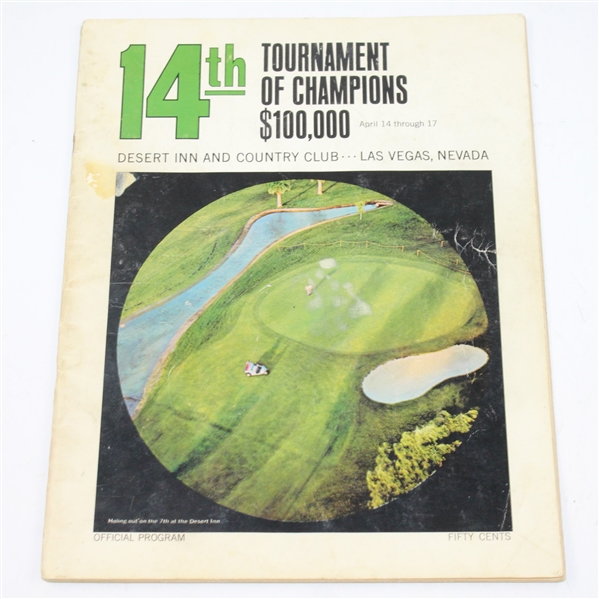 Four Arnold Palmer Winning Tournament Programs - Two from 1963 and 1966