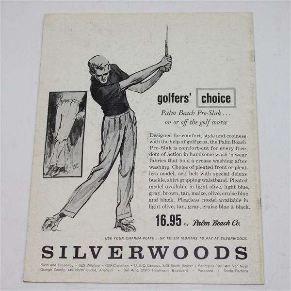 Four Arnold Palmer Winning Tournament Programs - Two from 1963 and 1966