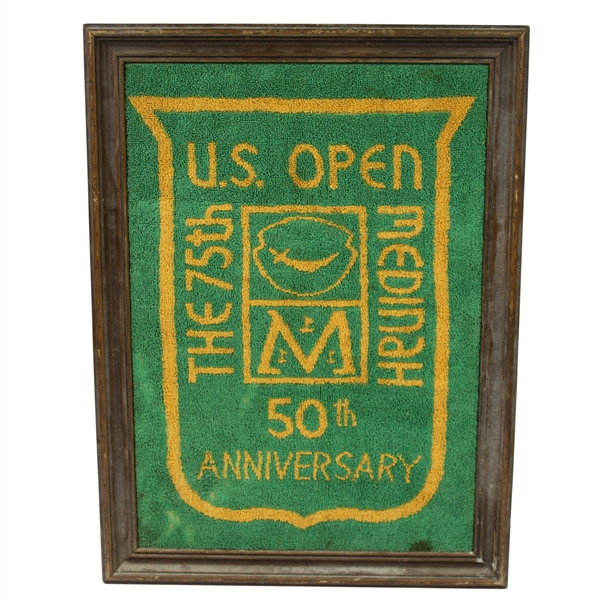 1975 US Open 50th Anniversary at Medinah Commemorative Towel - Framed