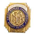 1935 Womens US Amateur at Interlachen CC Contestants Badge - Glenna Collett Vare Winner