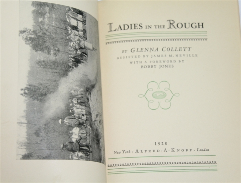 1928 'Ladies in the Rough' Book by Glenna Collett 