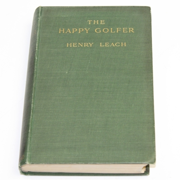 1914 'The Happy Golfer' Book by Henry Leach