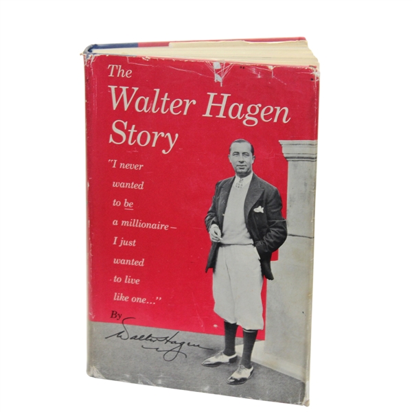 1956 First Edition 'The Walter Hagen Story' by Margaret Heck with Dust Jacket