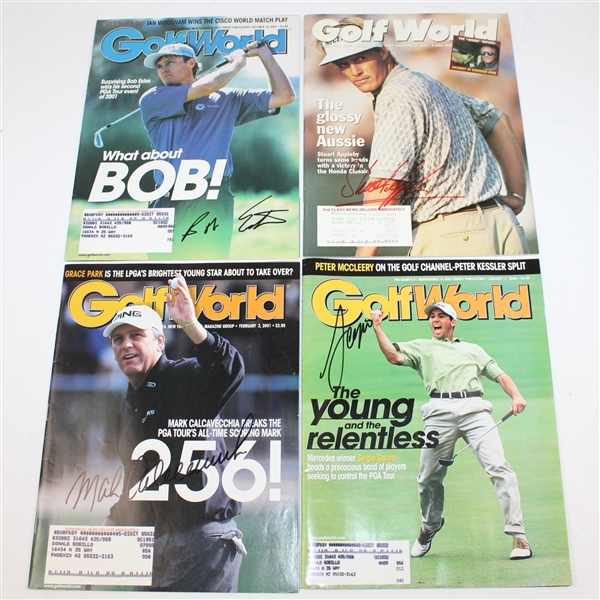 Lot of 20 Signed Golf World Magazines JSA ALOA