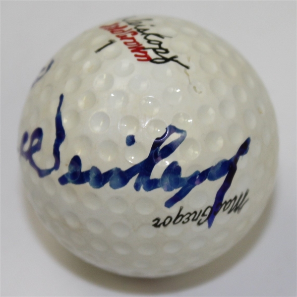 Tom Weiskopf Signed 'Weiskopf' Logo Golf Ball JSA ALOA