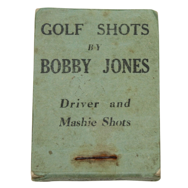 'Golf Shots by Bobby Jones' Driver & Mashie Shots Flip Book - Printed in England