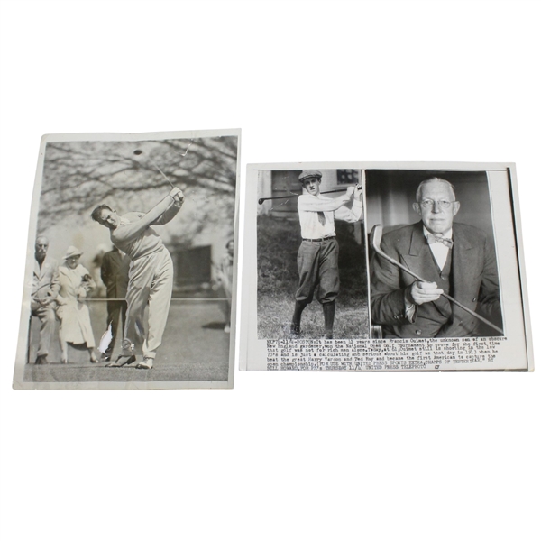 Lot of Two Photos - Sam Snead at Masters Wire & Francis Ouimet