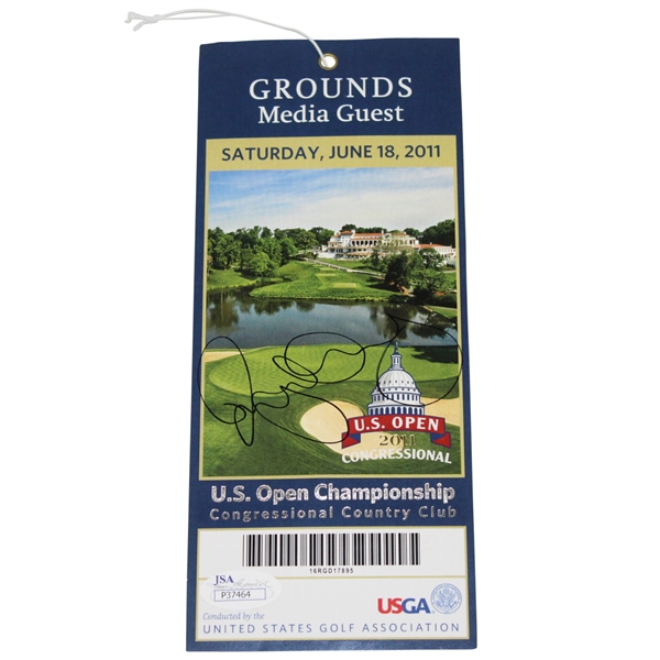 Rory McIlroy Signed 2011 US Open at Congressional Saturday Ticket JSA #P37464