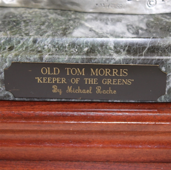 Old Tom Morris Ltd Ed Roche 1991 Keeper of the Greens Statue on Swilcan Bridge