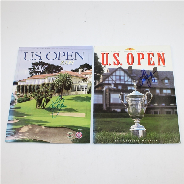Lot of Nine US Open Programs Signed by Winners - 1977-2006 JSA ALOA