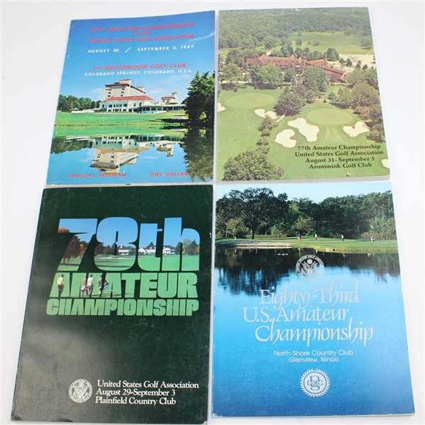 Lot of 13 US Amateur Programs - 1967-1998